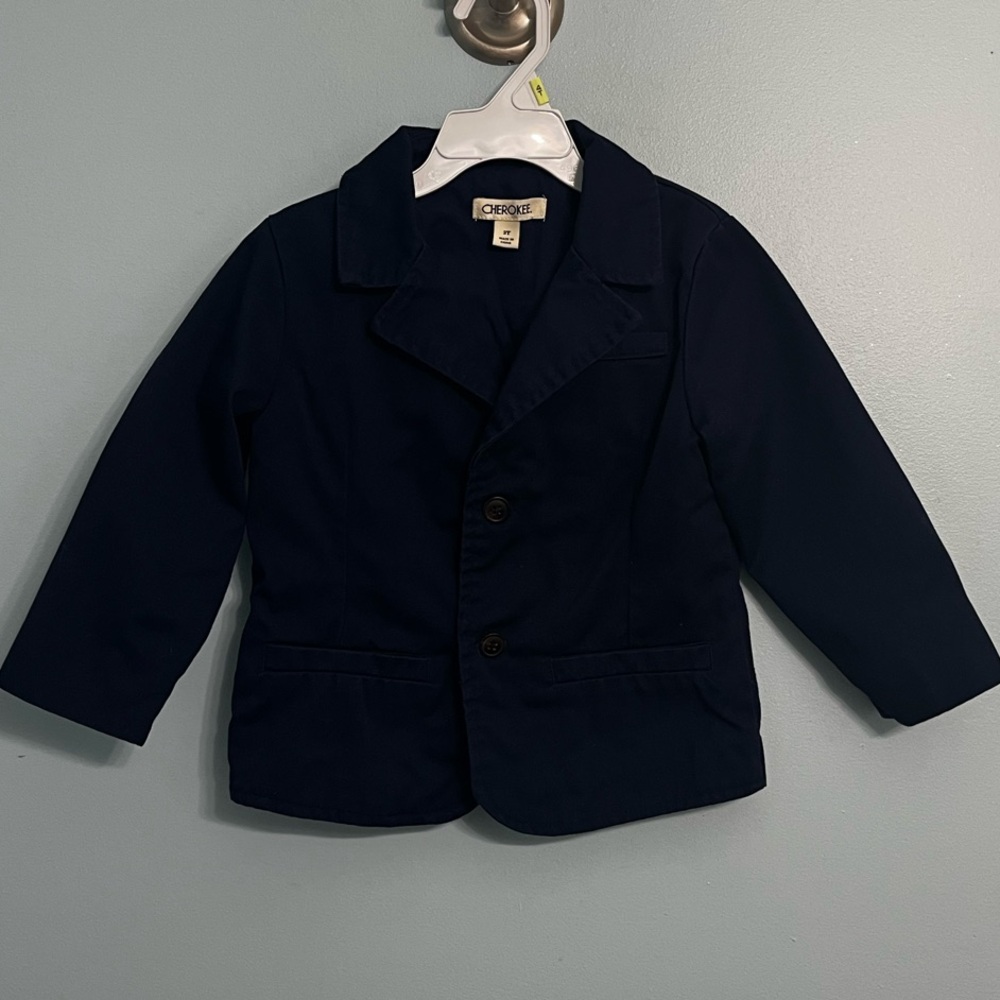Boys 3T Cherokee Navy Blue Blazer Suit Jacket